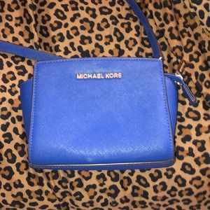 Blue Michael Kors Crossbody Bag